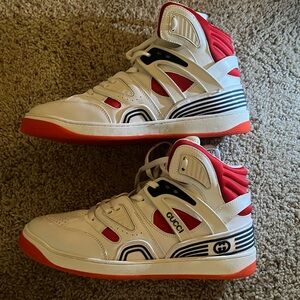 Gucci basket sneakers no box hardly worn at all